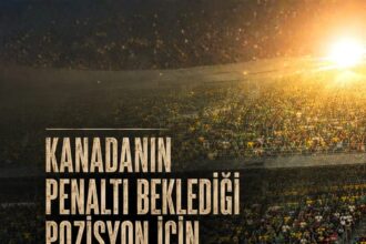 Kanada bu pozisyonda penaltı bekledi.