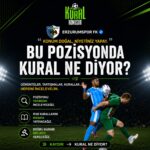 Erzurumspor, tartışmalı pozisyonun ardından “Konum doğal, niyetiniz yapay.” açıklamasını yaptı.