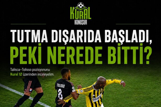 Fenerbahçe’nin Şampiyonlar Ligi Play-Off mücadelesinde Talisca bu pozisyonda penaltı bekledi.