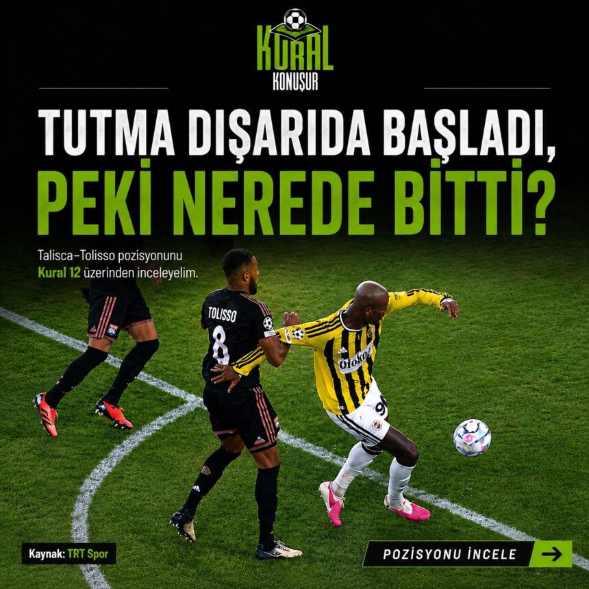 Fenerbahçe’nin Şampiyonlar Ligi Play-Off mücadelesinde Talisca bu pozisyonda penaltı bekledi.
