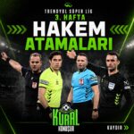 ⚽ Süper Lig’de 3. haftanın hakemleri belli oldu!