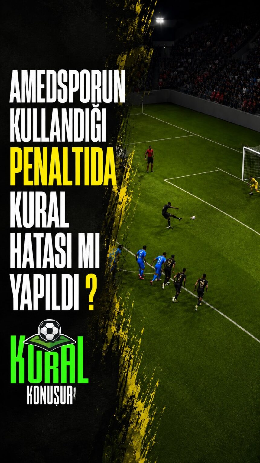 Amedspor–Trabzonspor maçındaki penaltıda gözden kaçan kritik detay: Sor’un vuruş anında iki ayağının da…