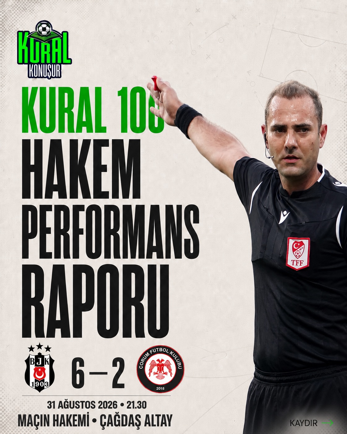 KURAL 100 | BEŞİKTAŞ 6–2 ARCA ÇORUM FK