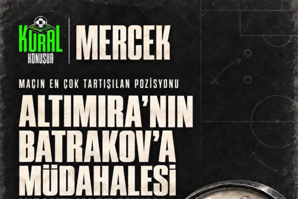 22.dakikada Altimira’nın yükselen ayağı Batrakov’a temas etti. Peki bu müdahalenin karşılığı sarı kart mı…