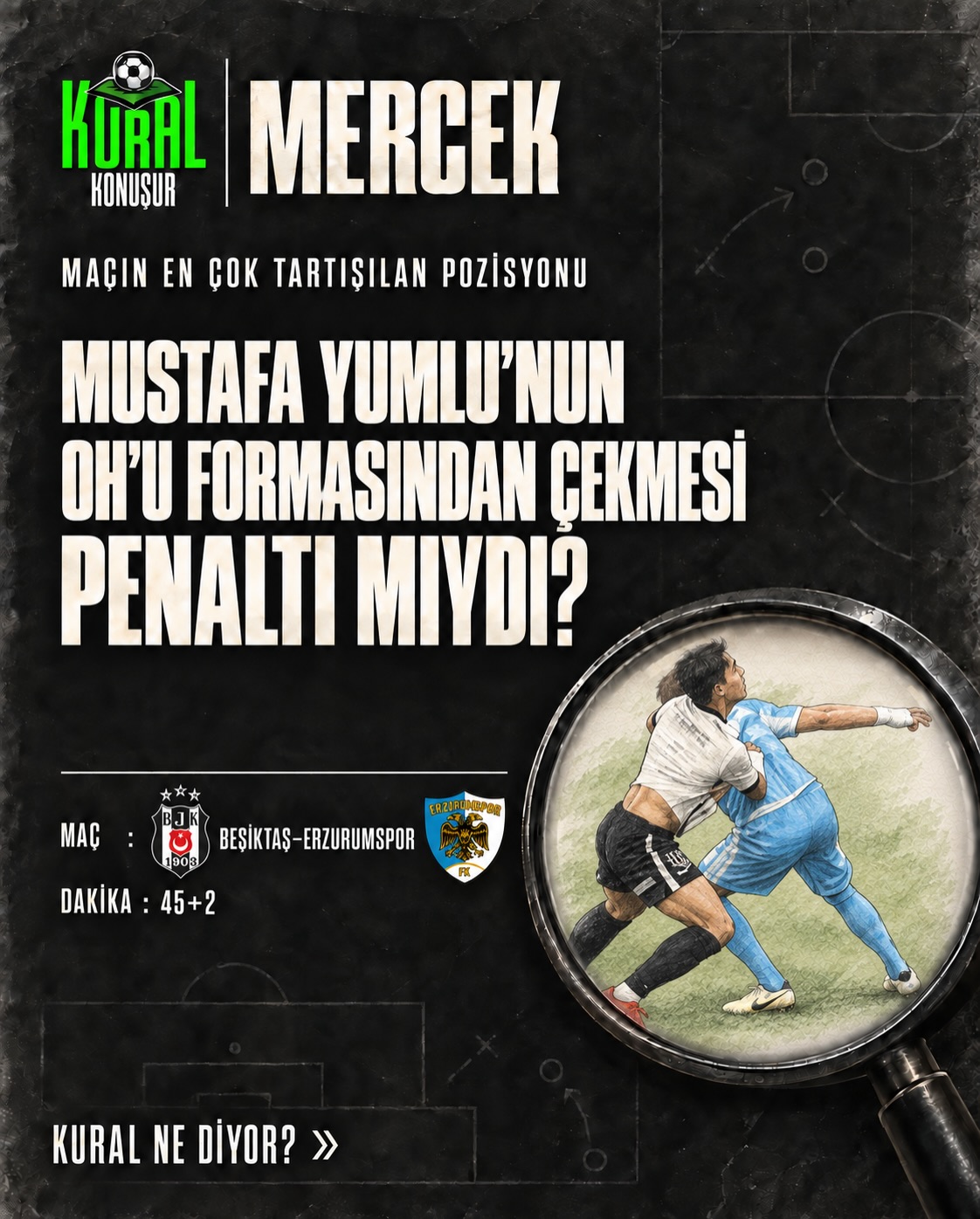 MERCEK : Mustafa Yumlu’nun Oh’un formasından çekmesi penaltı mıydı? 🔍