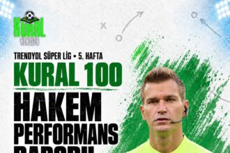 KURAL 100-Beşiktaş–Erzurumspor maçında hakem heyetinin puanı: 29/100