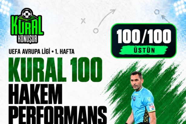 KURAL 100-Beşiktaş–Marsilya karşılaşmasında Andrea Colombo, yüksek tempoya rağmen oyunun kontrolünü…
