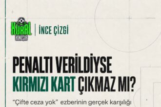 “Penaltı verildiyse kırmızı kart çıkmaz.”