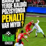 Türkiye–Fransa maçının 31. dakikasında Barış Alper Yılmaz ceza sahasında yerde kaldı, hakem oyunu devam…