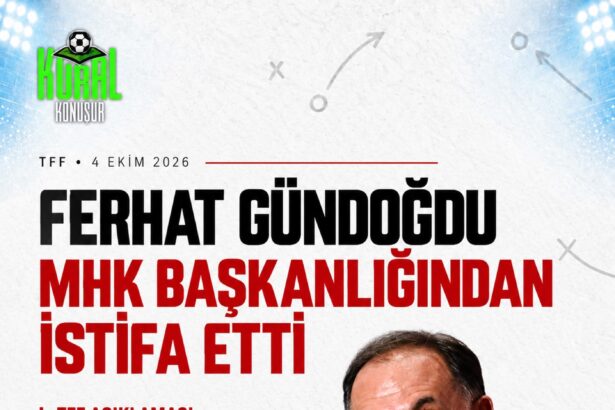 Ferhat Gündoğdu, MHK Başkanlığı görevinden istifa etti.