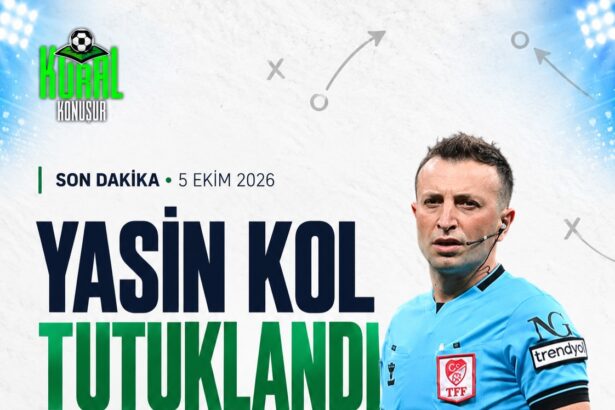 Hakem Yasin Kol tutuklandı.