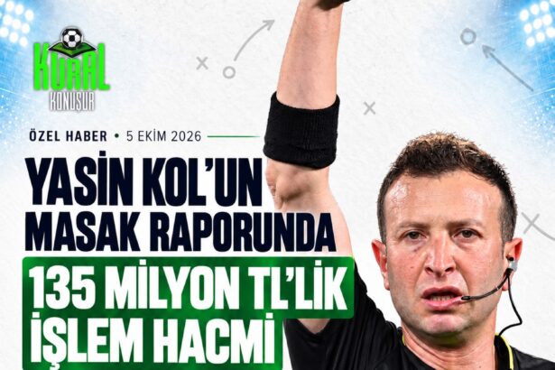 YASİN KOL’UN MASAK RAPORUNDA 135 MİLYON TL’LİK İŞLEM HACMİ